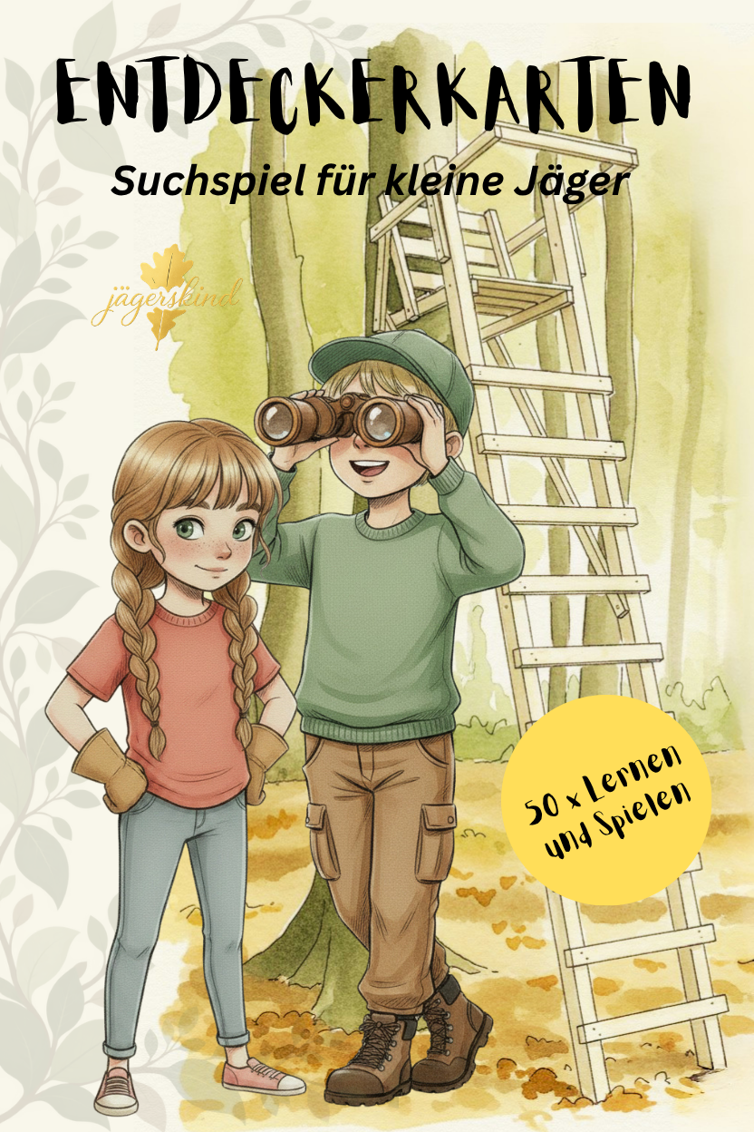 Entdeckerkarten – Suchspiel für kleine Jäger, Verpackungs-Vorderseite